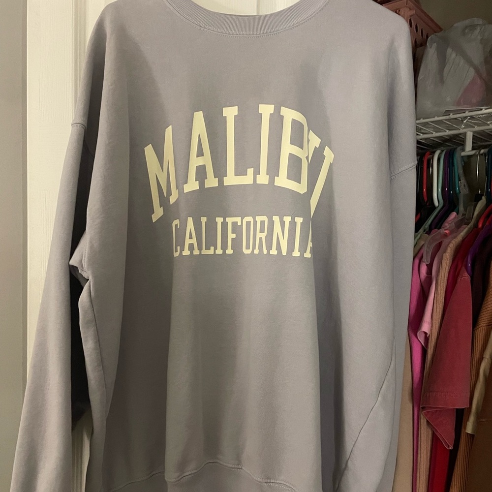 oversized malibu crewneck
